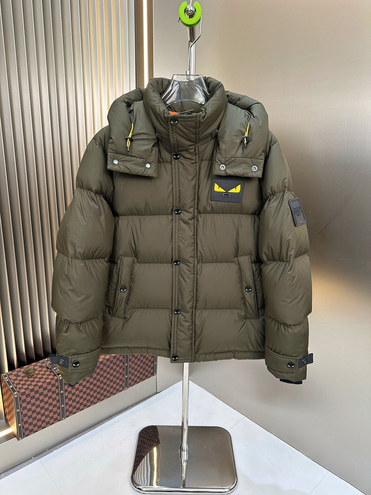 Fendi Hooded Quilted Puffer Jacket — front